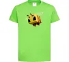 Дитяча футболка Bee Minecraft Лаймовий фото