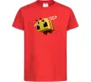 Дитяча футболка Bee Minecraft Червоний фото