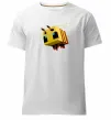 Мужская премиум футболка Bee Minecraft Белый фото
