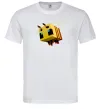 Мужская футболка Bee Minecraft Белый фото
