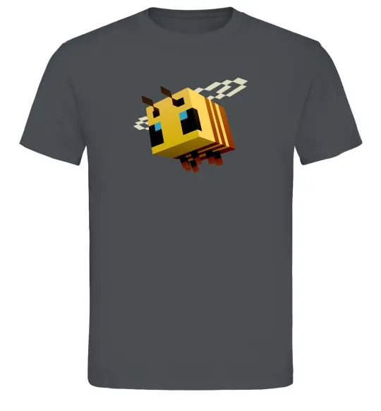 Мужская футболка Bee Minecraft Графит фото