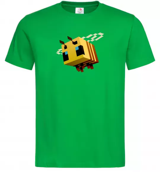 Мужская футболка Bee Minecraft Зеленый фото