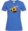 Женская футболка Bee Minecraft Ярко-синий фото