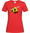 Женская футболка Bee Minecraft Красный фото