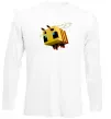 Лонгслив Bee Minecraft Белый фото