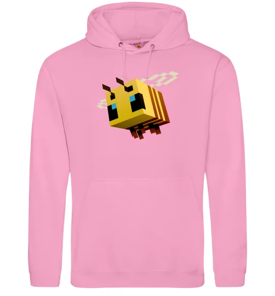 Чоловіча толстовка (худі) Bee Minecraft Рожевий фото