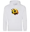 Мужская толстовка (худи) Bee Minecraft Серый меланж фото