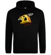 Женская толстовка (худи) Bee Minecraft Черный фото