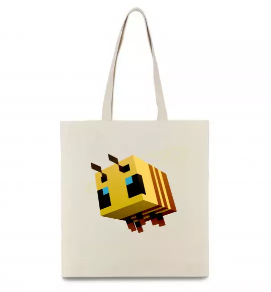 Еко-сумка Bee Minecraft Бежевий фото