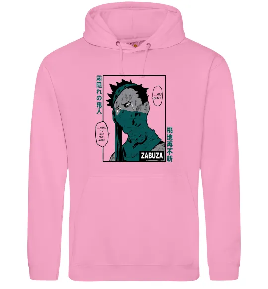 Мужская толстовка (худи) Zabuza Розовый фото