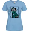 Жіноча футболка Zabuza Блакитний фото