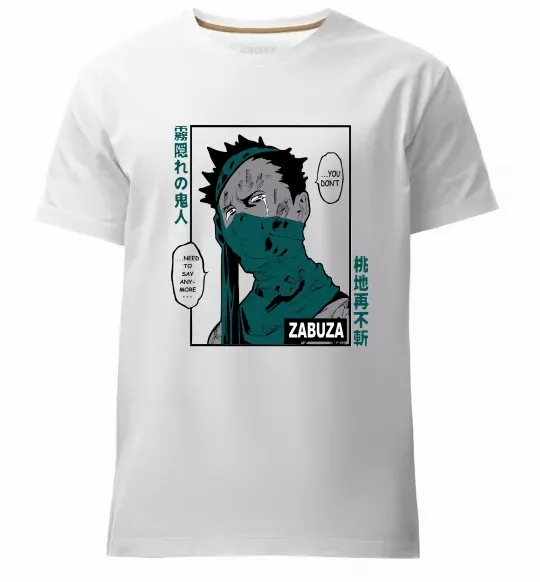 Чоловіча преміум футболка Zabuza Білий фото