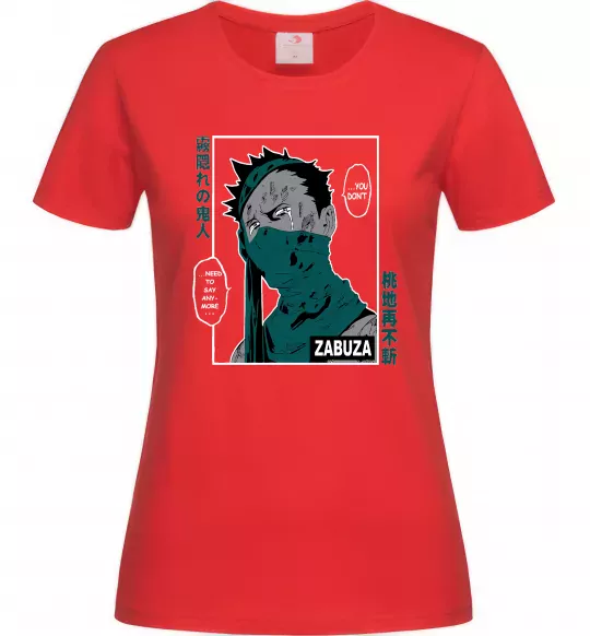 Жіноча футболка Zabuza Червоний фото
