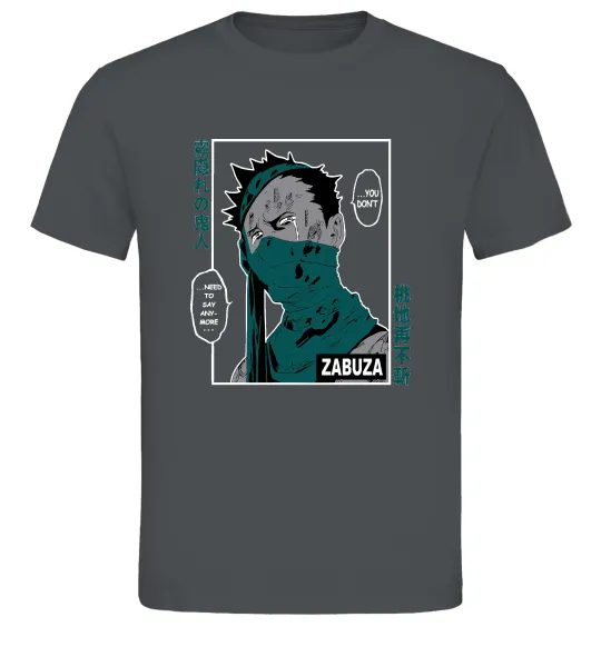 Чоловіча футболка Zabuza Графіт фото