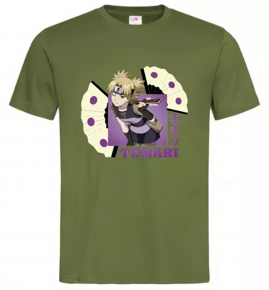 Мужская футболка Temari Оливковый фото