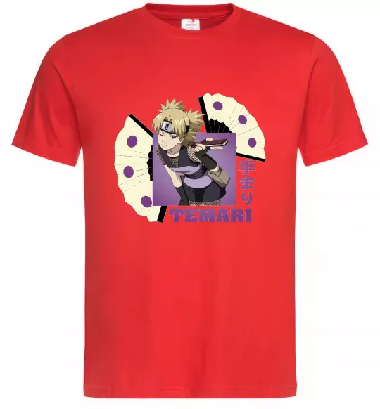 Мужская футболка Temari Красный фото
