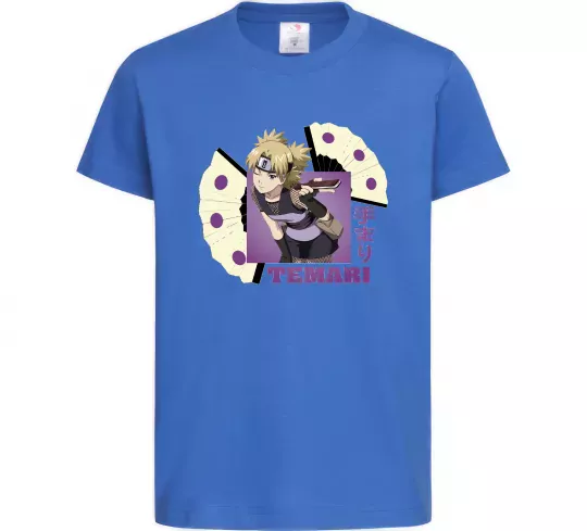 Детская футболка Temari Ярко-синий фото