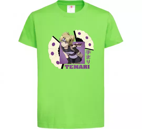 Детская футболка Temari Лаймовый фото