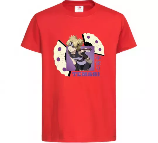 Детская футболка Temari Красный фото