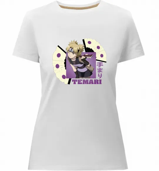 Женская премиум футболка Temari Белый фото