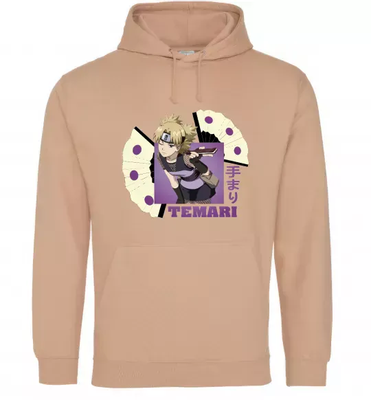 Мужская толстовка (худи) Temari Песочный фото