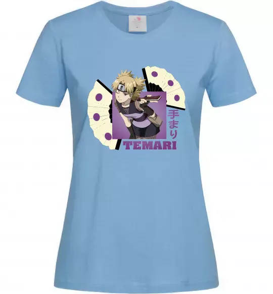 Жіноча футболка Temari Блакитний фото