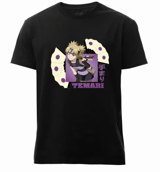 Мужская премиум футболка Temari Черный фото