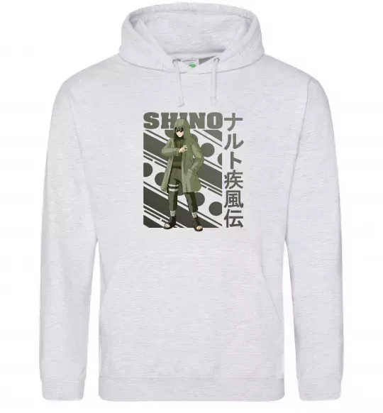 Женская толстовка (худи) Shino Серый меланж фото