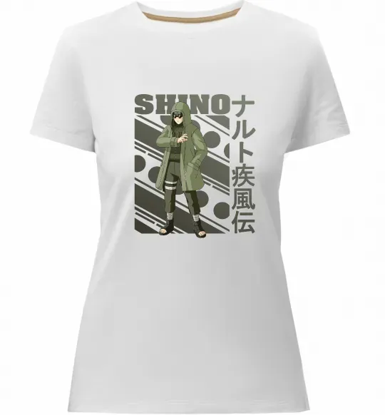 Жіноча преміум футболка Shino Білий фото