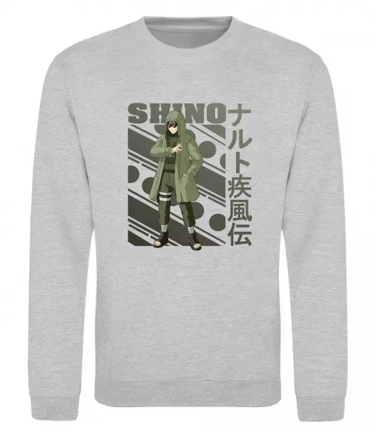 Свитшот Shino Серый меланж фото