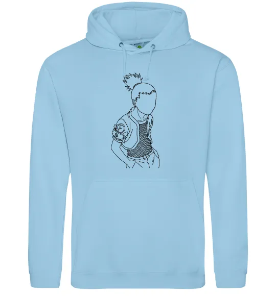 Мужская толстовка (худи) Shikamaru Naruto Голубой фото