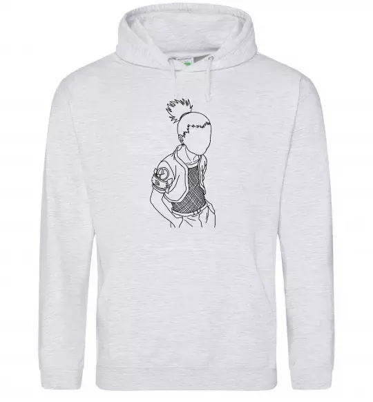 Жіноча толстовка (худі) Shikamaru Naruto Сірий меланж фото