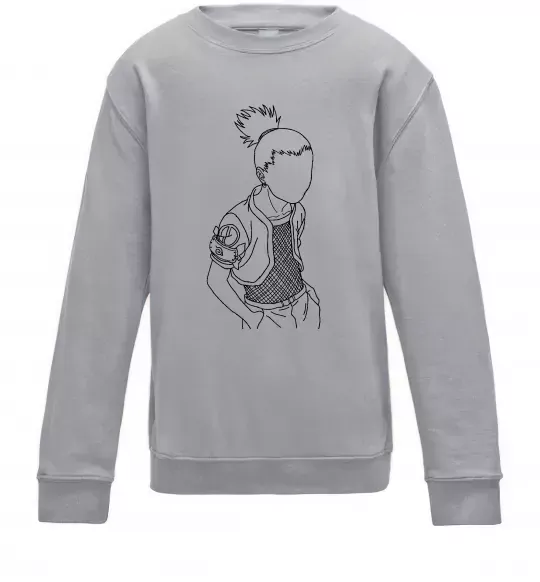 Дитячий світшот Shikamaru Naruto Сірий меланж фото