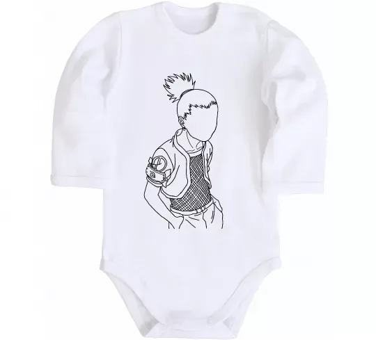 Детский боди Shikamaru Naruto Белый фото