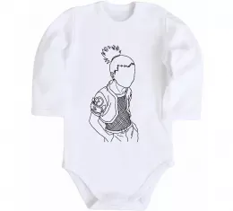 Детский боди Shikamaru Naruto Белый фото