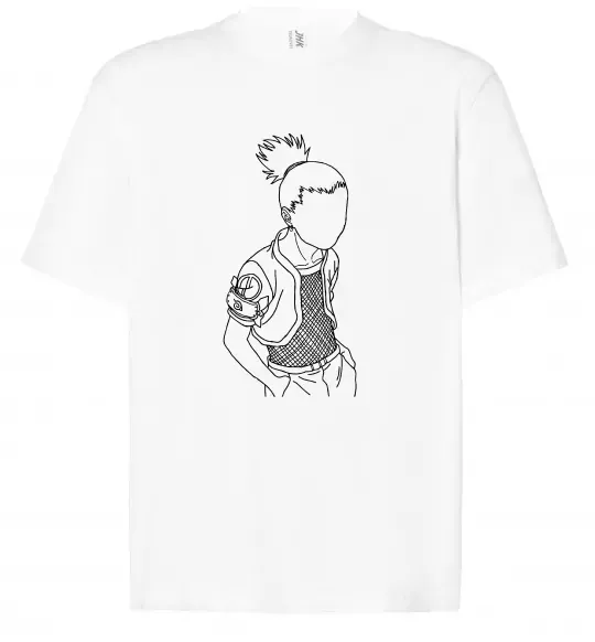 Футболка Оверсайз Shikamaru Naruto Белый фото