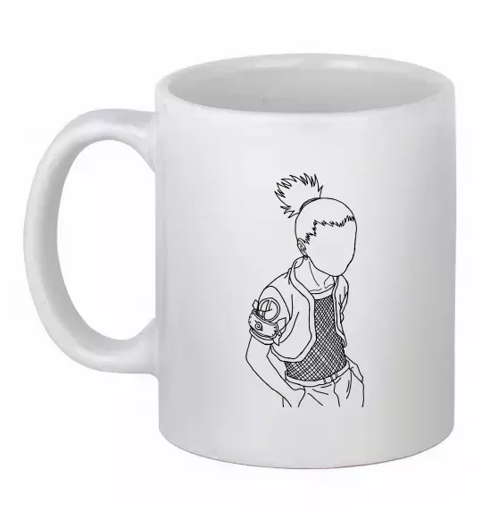 Чашка керамическая Shikamaru Naruto Белый фото