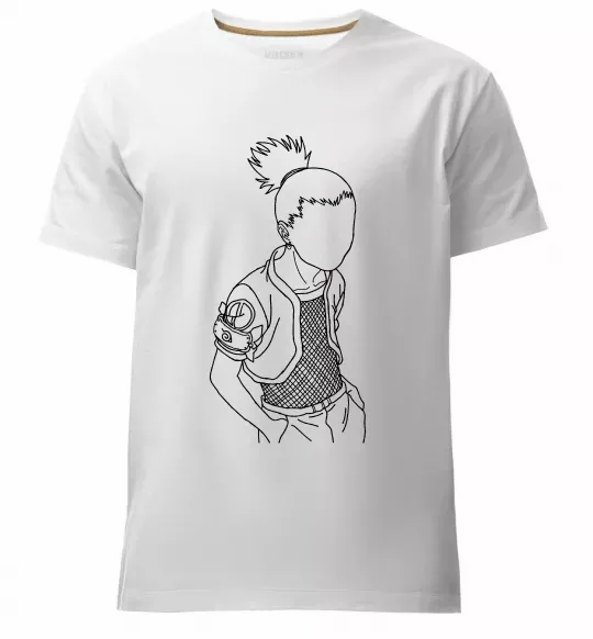 Мужская премиум футболка Shikamaru Naruto Белый фото