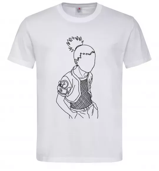 Мужская футболка Shikamaru Naruto Белый фото