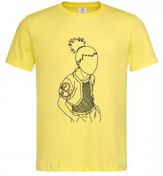 Мужская футболка Shikamaru Naruto Лимонный фото