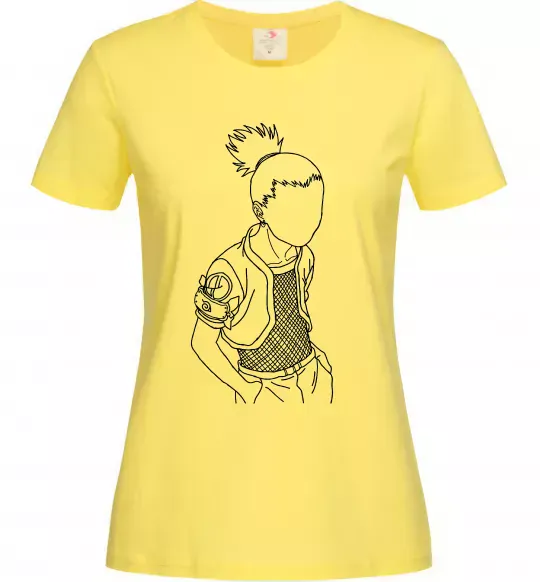 Жіноча футболка Shikamaru Naruto Лимонний фото