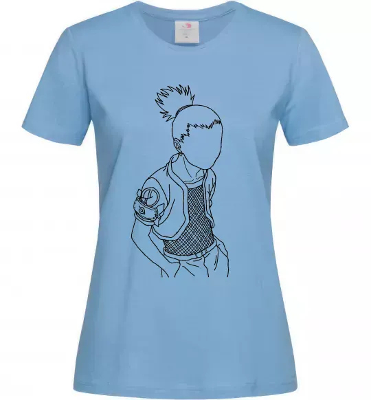 Жіноча футболка Shikamaru Naruto Блакитний фото