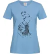 Жіноча футболка Shikamaru Naruto Блакитний фото