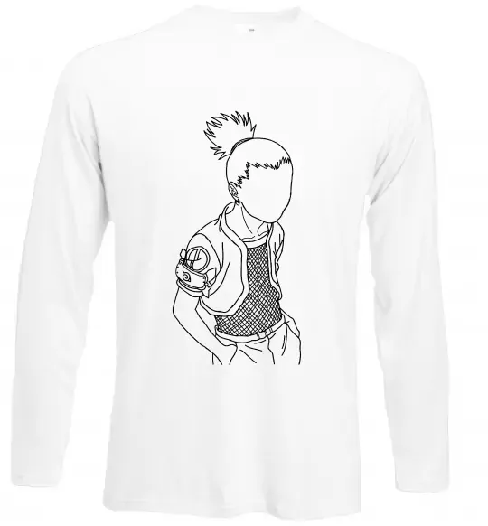 Лонгслів Shikamaru Naruto Білий фото