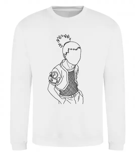 Світшот Shikamaru Naruto Білий фото