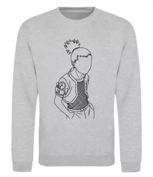 Світшот Shikamaru Naruto Сірий меланж фото