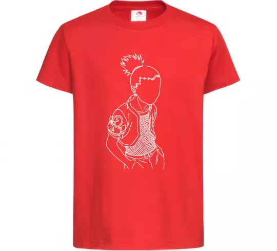 Детская футболка Shikamaru Naruto Красный фото