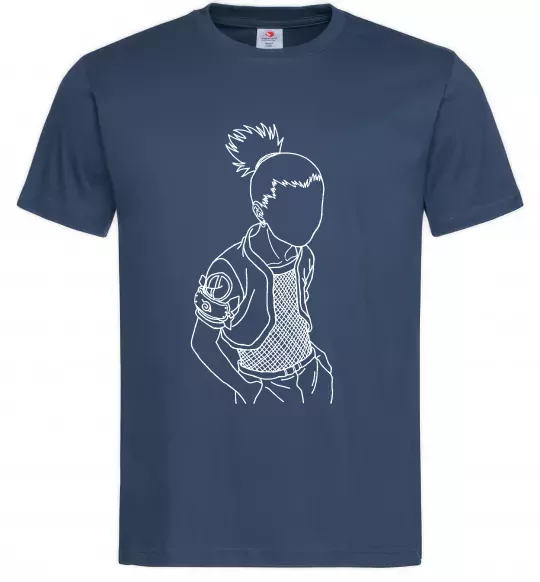 Мужская футболка Shikamaru Naruto Темно-синий фото