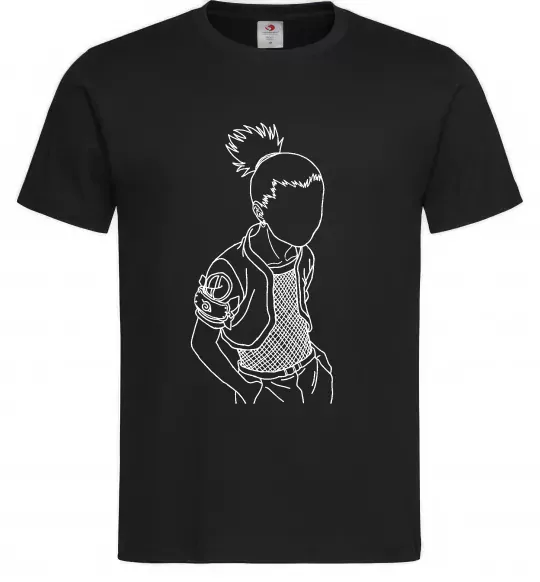 Мужская футболка Shikamaru Naruto Черный фото