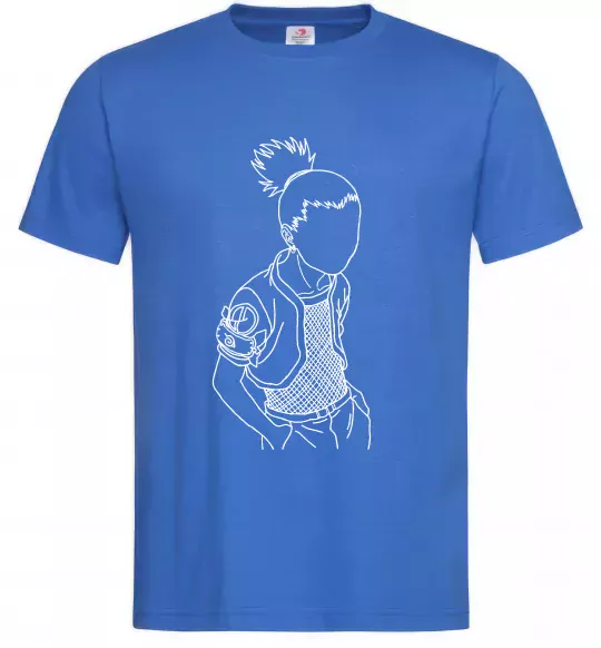 Мужская футболка Shikamaru Naruto Ярко-синий фото